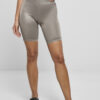 Women's synthetic leather bib shorts for asphalt