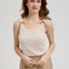 Women's tank top MOODO - ecru white/beige