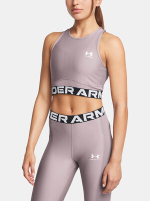 Women's tank top Under Armour HeatGear Rib Tank-GRY - Women's