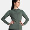 Women's technical sweatshirt Kilpi MEMPHIS-W Dark green