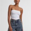 Women's top Knotted Bandeau white