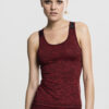 Women's top red/black/black