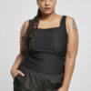 Women's top with a flat neckline