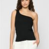Women's top with one strap Abbey black