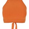 Women's triangle top vintage orange