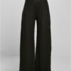 Women's trousers with wide ribbed ribs