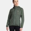 Women's ultralight outdoor jacket Kilpi ROSA-W Dark green
