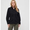 Women's vintage long sleeve shirt black