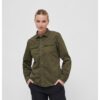 Women's vintage long sleeve shirt olive