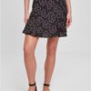 Women's viscose Mini Skort blackflower