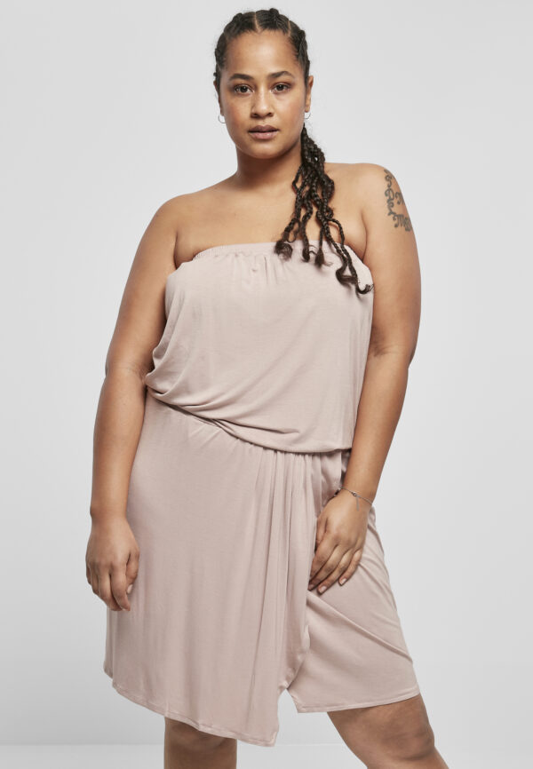 Women's viscose short bandeau dress dukrose