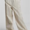 Women's wide-leg trousers - cream