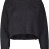 Women's wide oversize sweater black