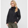 Women's windbreaker with front zipper black