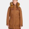 Women's winter coat Kilpi PERU-W Brown