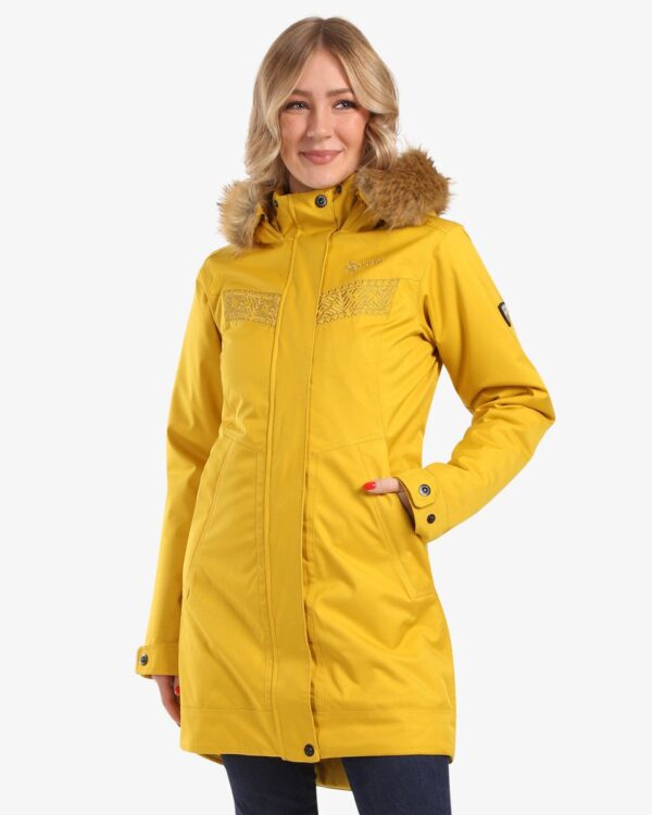 Women's winter coat Kilpi PERU-W Gold