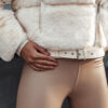 Women's winter fur jacket SAVARA beige Dstreet
