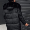 Women's winter jacket FROSTYFIT quilted with hood black Dstreet
