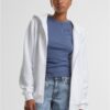 Women's zip-up hoodie Fluffy Hoody white