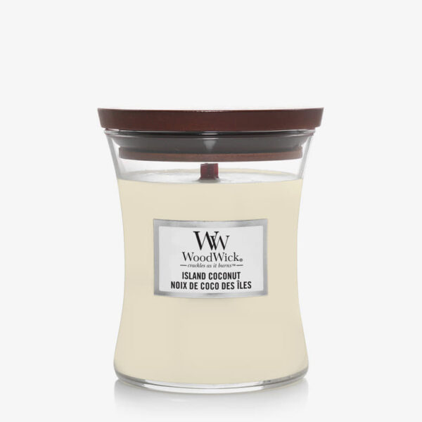 WoodWick Medium Hourglass Candle - Island Coconut Universal-alacsony-ár