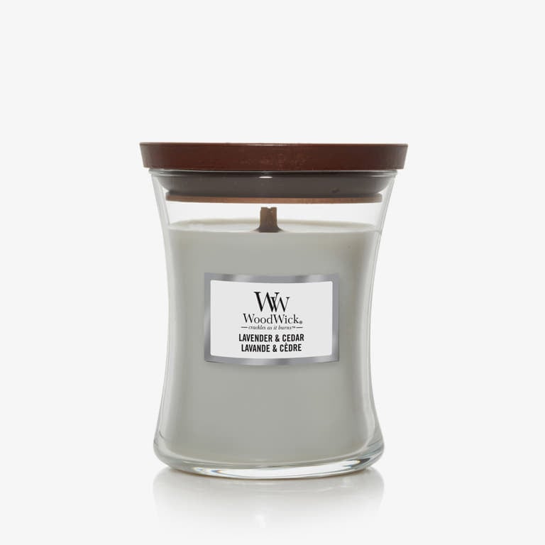 WoodWick Medium Hourglass Candle - Lavender & Cedar Universal-alacsony-ár
