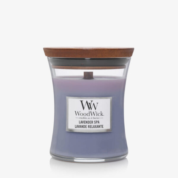 WoodWick Medium Hourglass Candle - Lavender Spa Universal-alacsony-ár