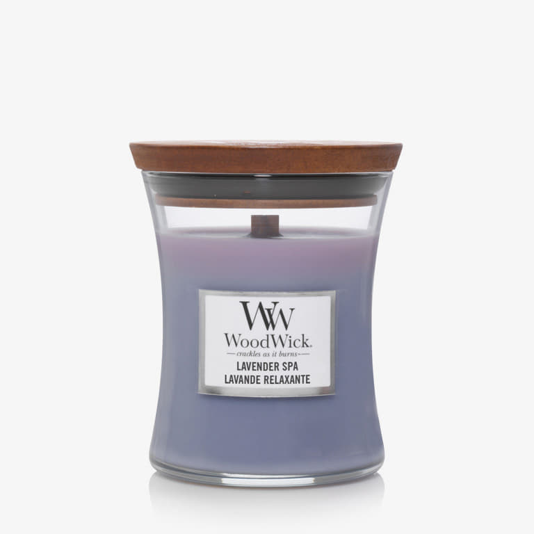 WoodWick Medium Hourglass Candle - Lavender Spa Universal-alacsony-ár