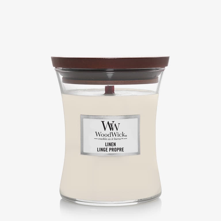 WoodWick Medium Hourglass Candle - Linen Universal-alacsony-ár