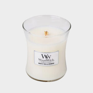 WoodWick Medium Hourglass Candle - White Tea & Jasmine Universal-alacsony-ár