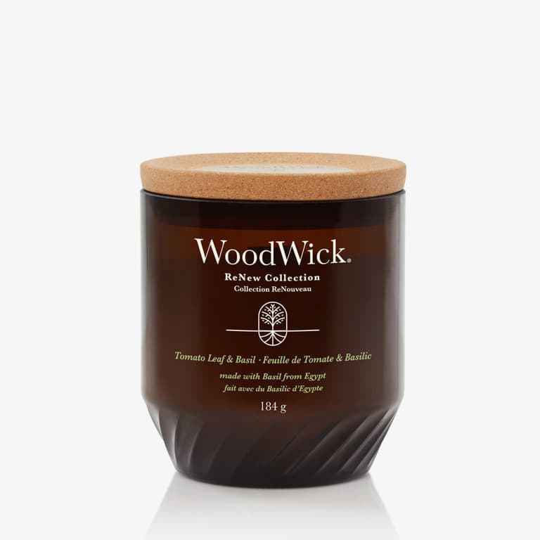 WoodWick Medium ReNew Candle - Tomato Leaf & Basil Universal-alacsony-ár