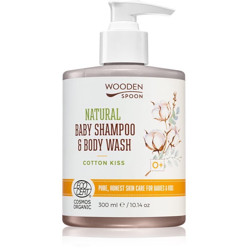 WoodenSpoon Natural sampon és tusfürdő gél gyermekeknek 2 az 1-ben 300 ml-Ár