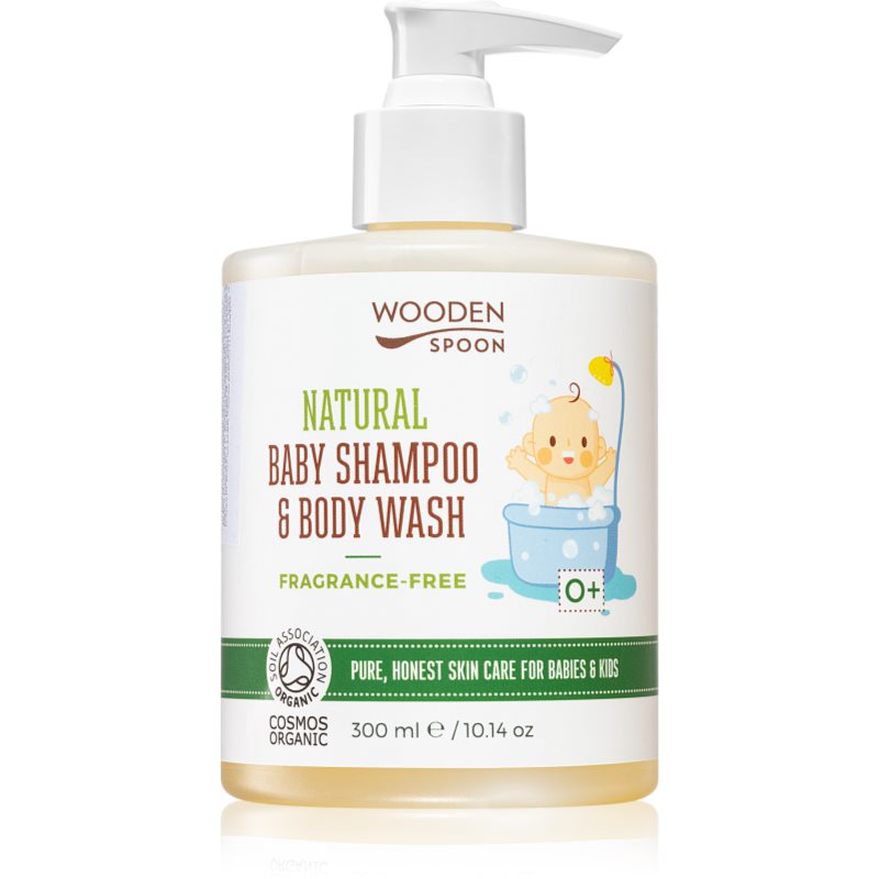 WoodenSpoon Natural sampon és tusfürdő gél gyermekeknek parfümmentes 300 ml-Ár