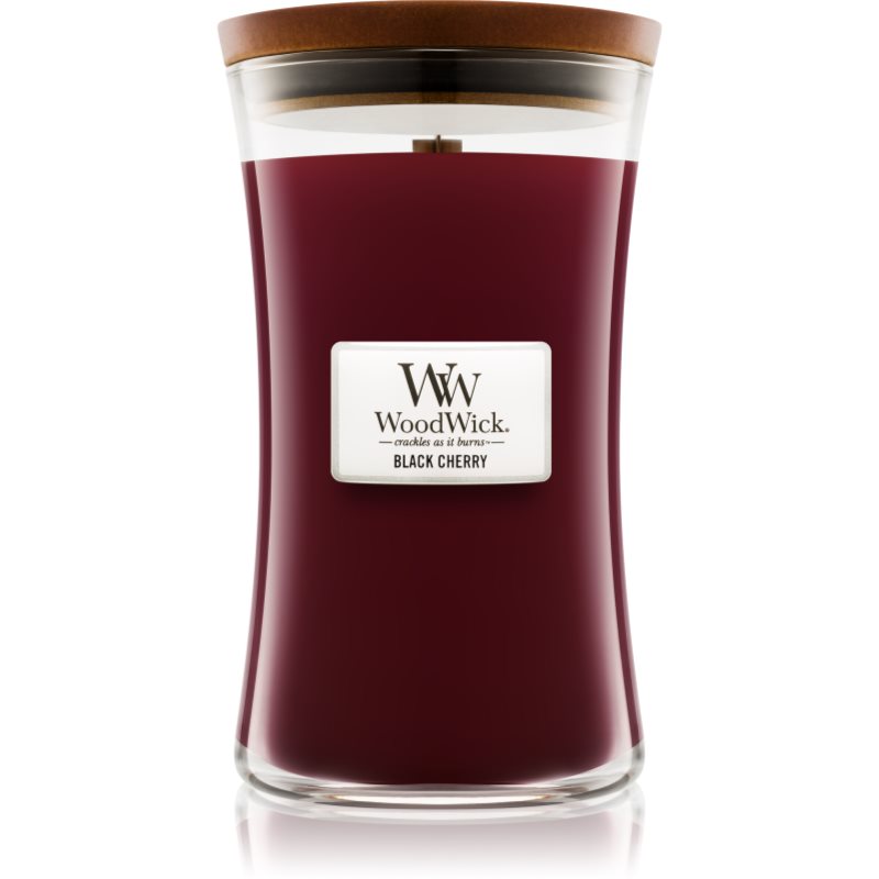 Woodwick Black Cherry illatgyertya fa kanóccal 609.5 g-Ár
