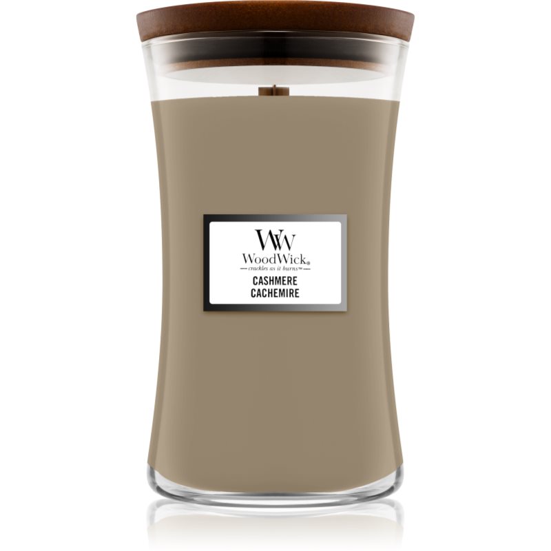 Woodwick Cashmere illatgyertya fa kanóccal 609