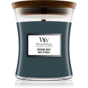 Woodwick Evening Onyx illatgyertya fa kanóccal 275 g
