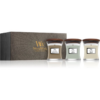 Woodwick Fireside + White Teak + Sand & Driftwood ajándékszett 3x85 g