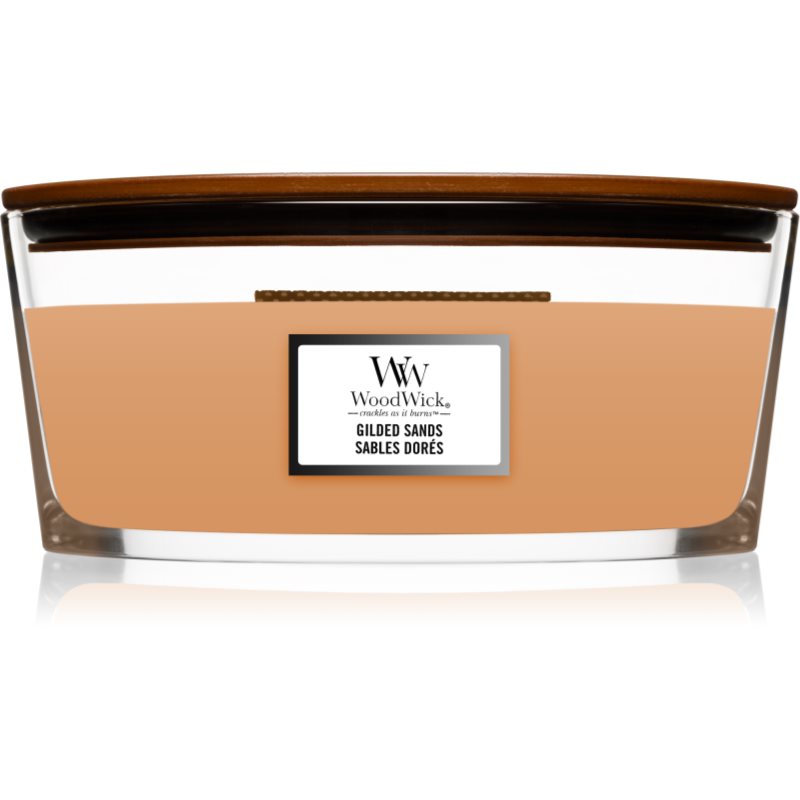 Woodwick Gilded Sands illatgyertya fa kanóccal (hearthwick) 453 g