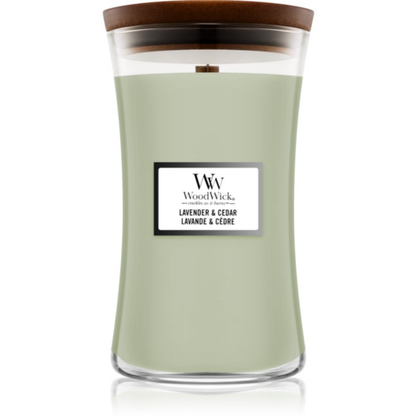 Woodwick Lavender & Cedar illatgyertya fa kanóccal 610 g-Ár