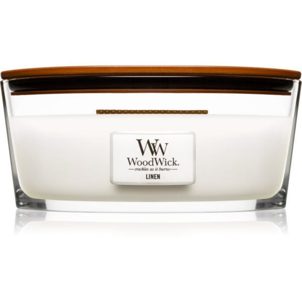 Woodwick Linen illatgyertya fa kanóccal (hearthwick) 453.6 g-Ár