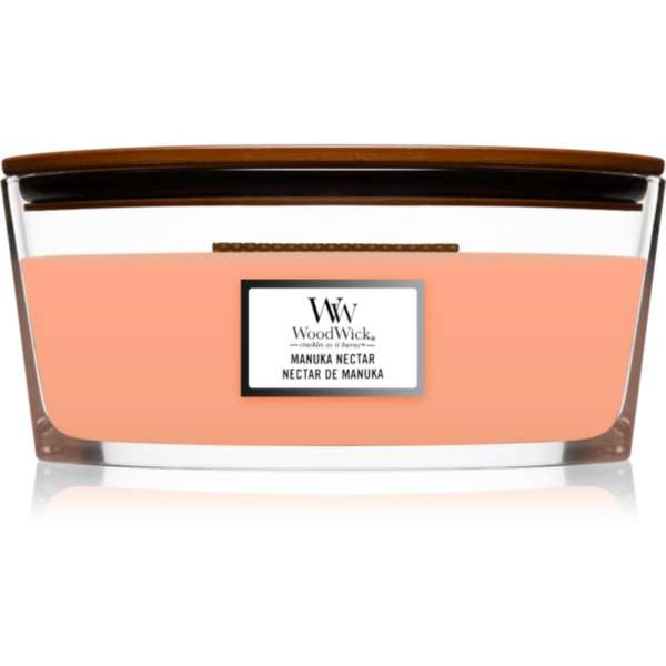 Woodwick Manuka Nectar illatgyertya fa kanóccal (hearthwick) 453