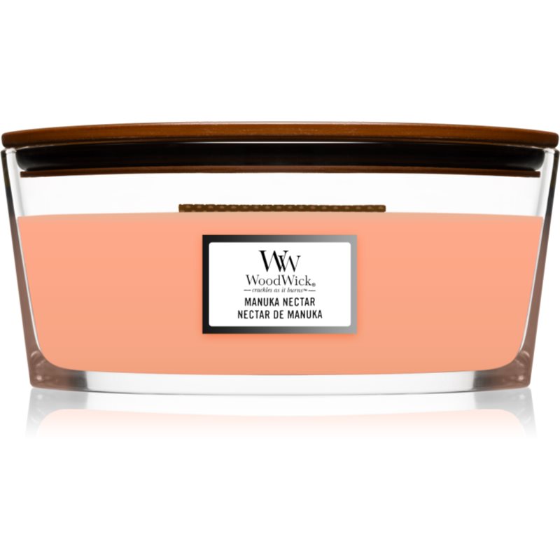 Woodwick Manuka Nectar illatgyertya fa kanóccal (hearthwick) 453