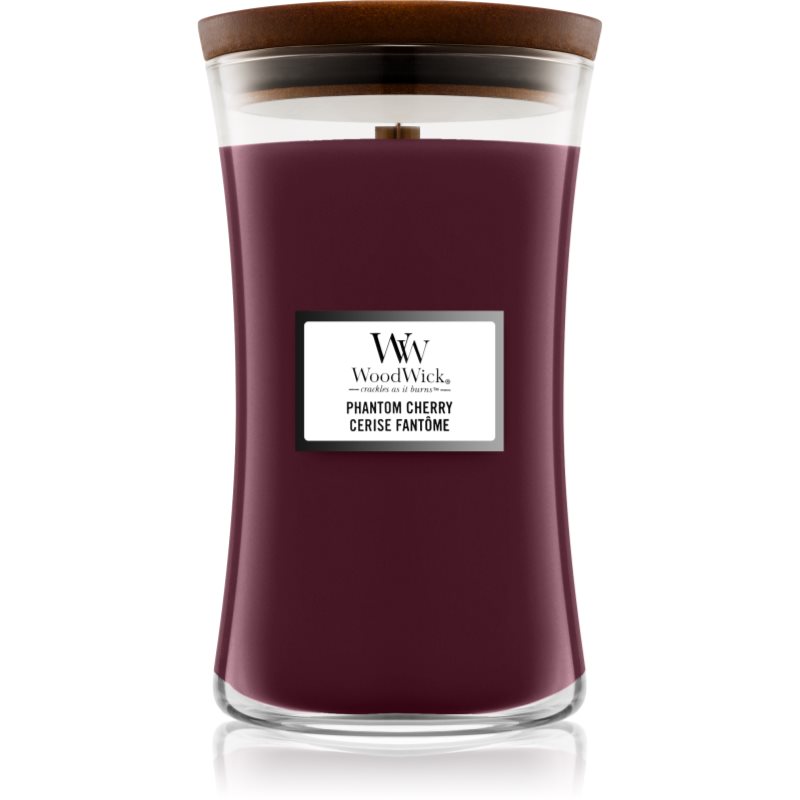 Woodwick Phantom Cherry illatgyertya fa kanóccal 609.5 g