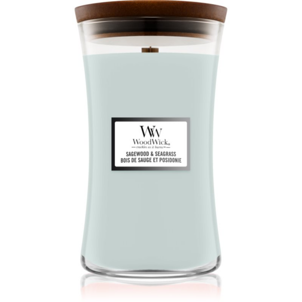 Woodwick Sagewood & Seagrass illatgyertya fa kanóccal 609 g-Ár
