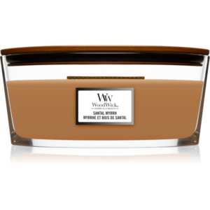 Woodwick Santal Myrrh illatgyertya fa kanóccal (hearthwick) 453