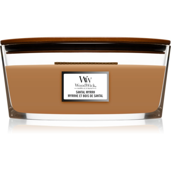 Woodwick Santal Myrrh illatgyertya fa kanóccal (hearthwick) 453
