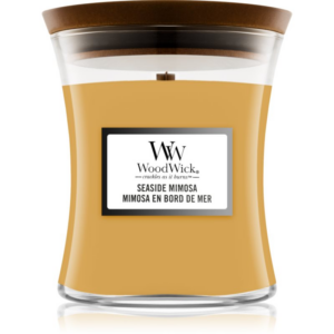 Woodwick Seaside Mimosa illatgyertya fa kanóccal 275 g