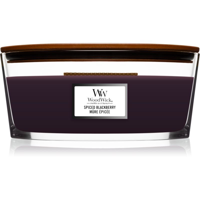 Woodwick Spiced Blackberry illatgyertya fa kanóccal (hearthwick) 453