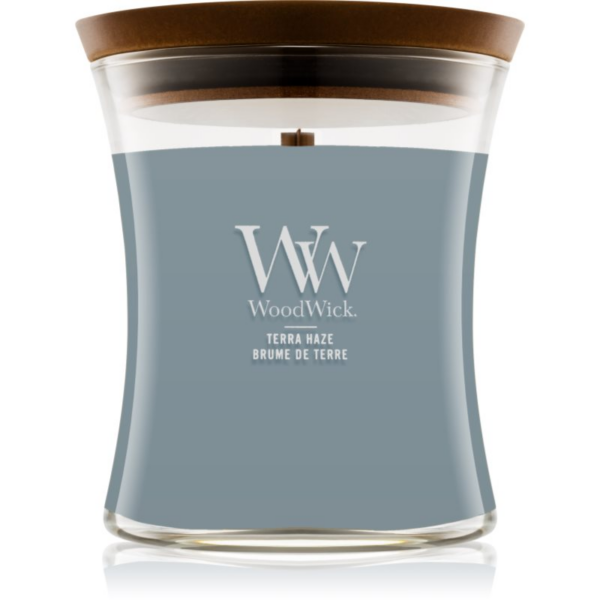 Woodwick Terra Haze illatgyertya fa kanóccal 275 g-ár