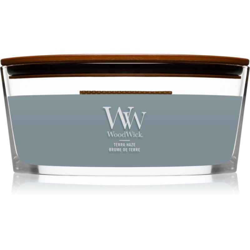 Woodwick Terra Haze illatgyertya fa kanóccal (hearthwick) 453 g