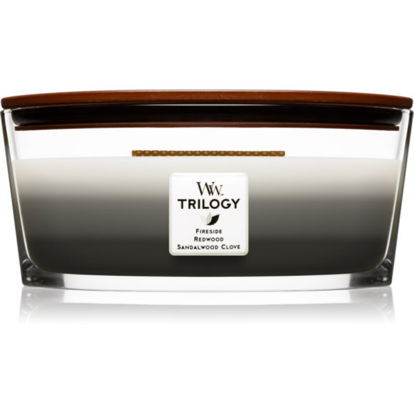 Woodwick Trilogy Warm Woods illatgyertya fa kanóccal (hearthwick) 453.6 g-Ár